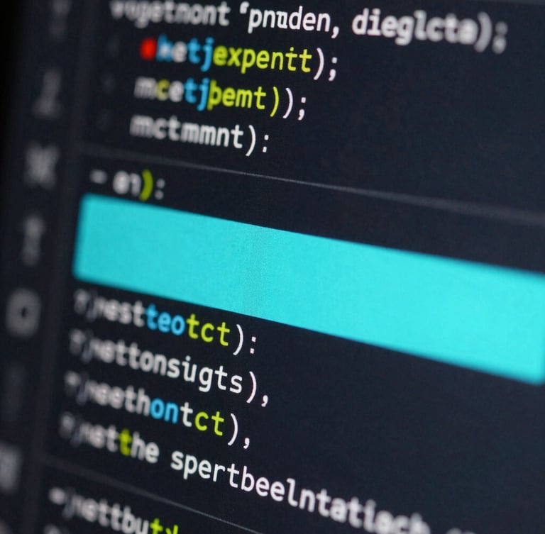 Extreme close-up of an interactive UI component with a neon-cyan active state, syntax-highlighted code block visible in the background, ultra-fine 1px borders.