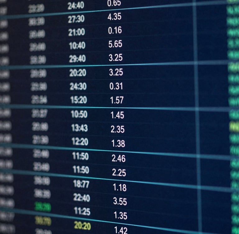 Macro screenshot of an institutional order flow heatmap, deep navy background, subtle cyan structural lines, zero reflection, matte finish