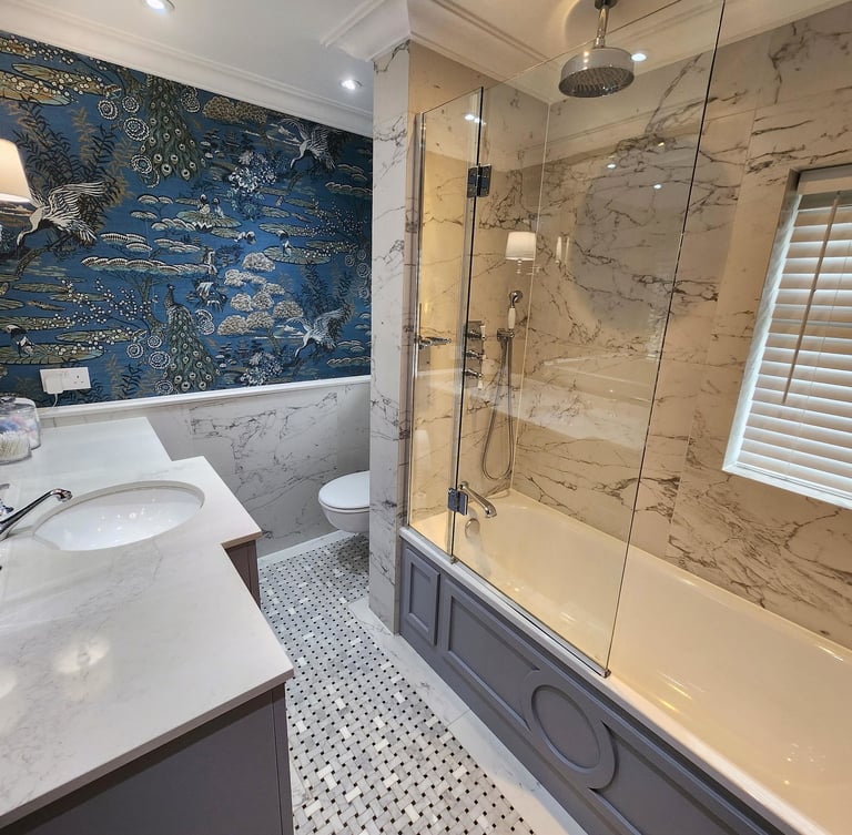 Luxury bathroom renovation in Dartford by MDG Maintenance