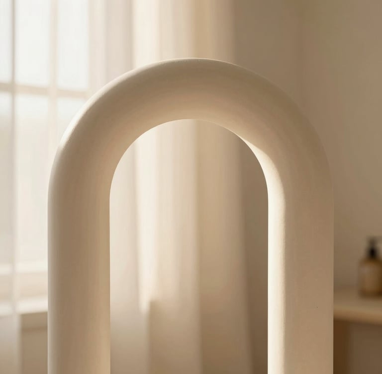 Close-up macro shot of a perfect arch and elegant pedicure, soft linen background, warm diffused sunlight, minimalist luxury spa aesthetic