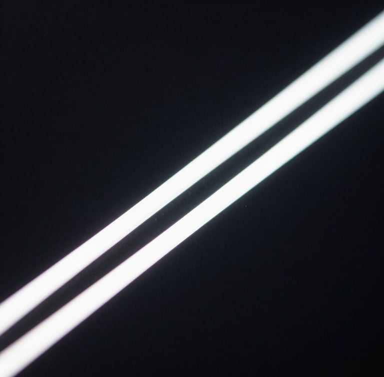 Extreme macro close-up of a high-resolution interface detail, sharp glowing lines, deep black background