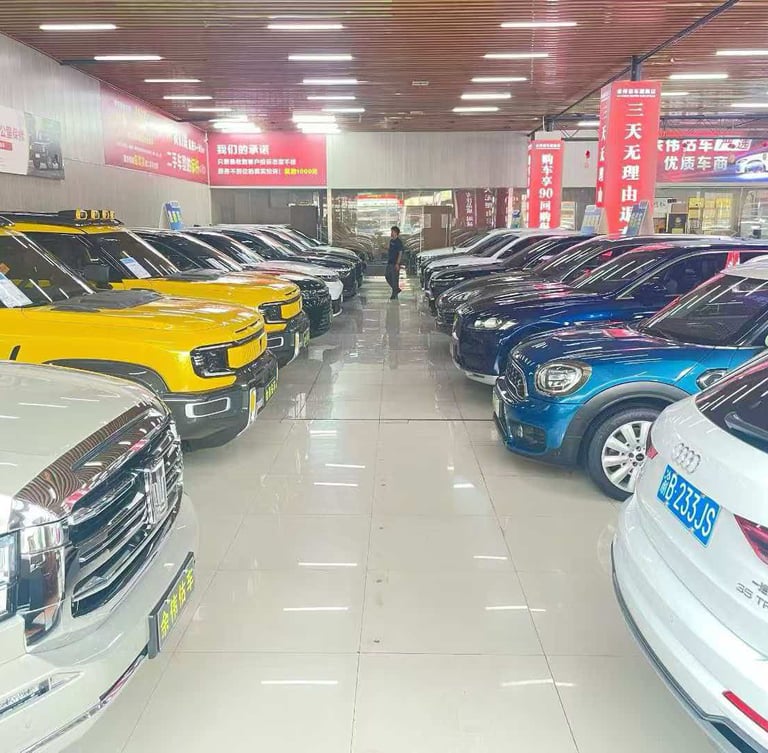 Professional used car showroom in Chongqing with ready-to-export inventory