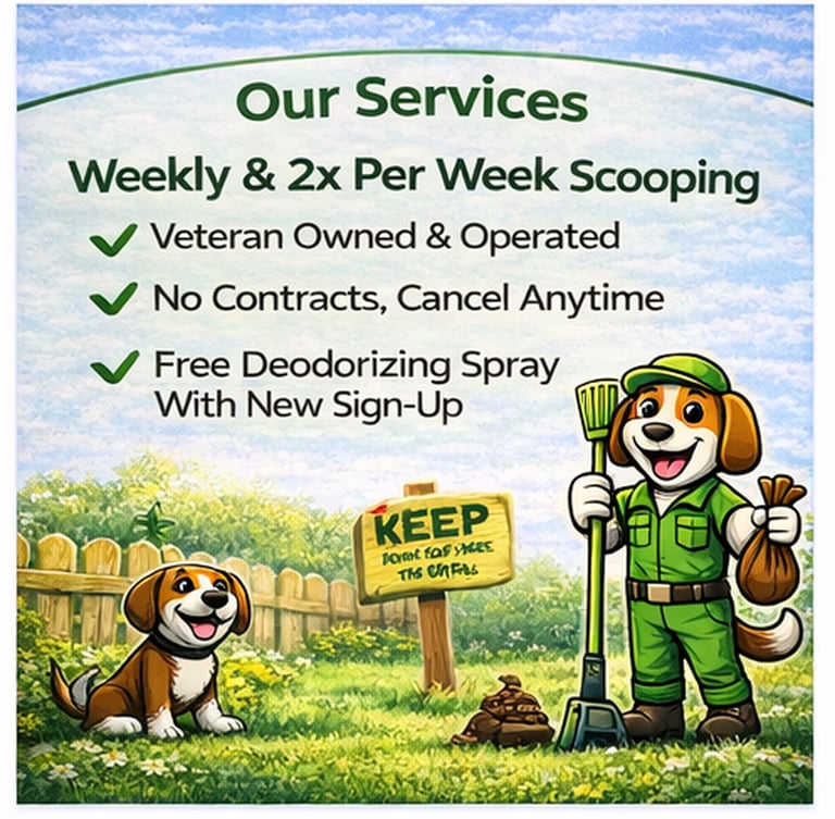 Pet waste removal service