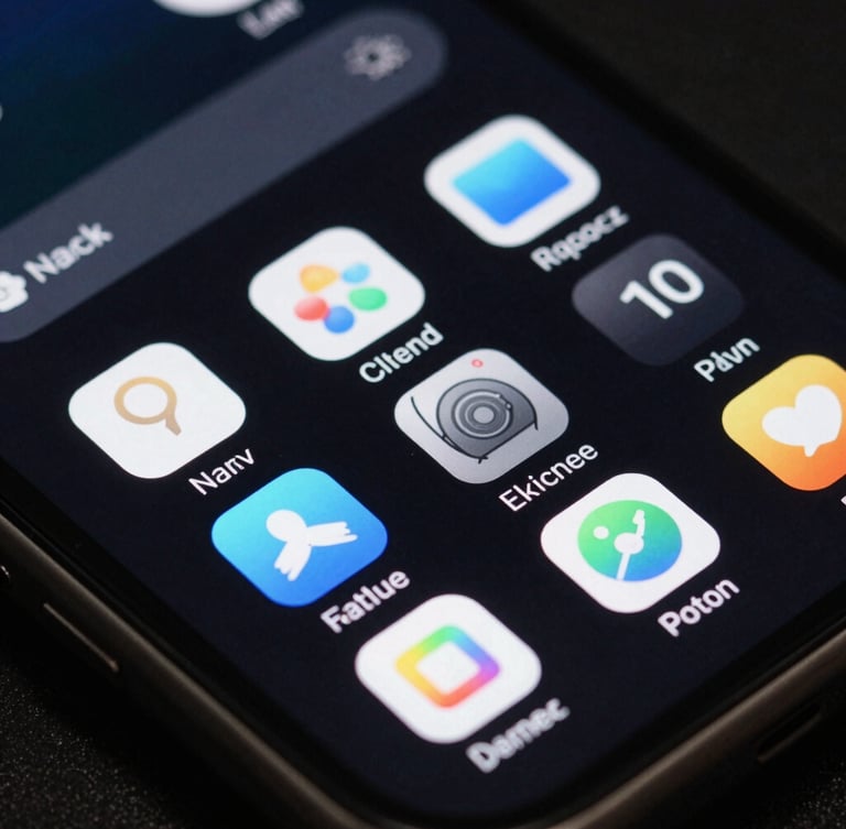 Macro shot of an Android device screen showing fluid, tactile UI transitions and native system widgets, high contrast, dark-mode technical precision.