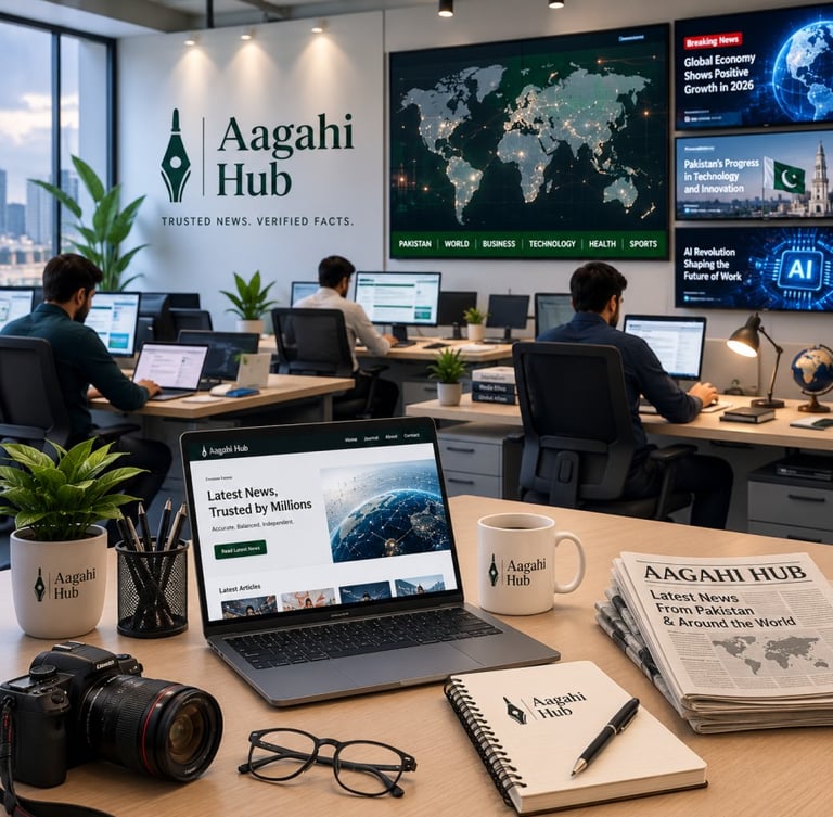 About Aagahi Hub - Trusted Pakistan and World News Platform
