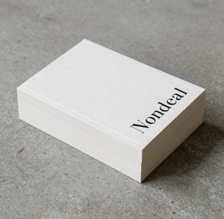 A stack of minimalist book spines on a raw concrete surface, elegant typography on the covers, warm side lighting, sharp focus