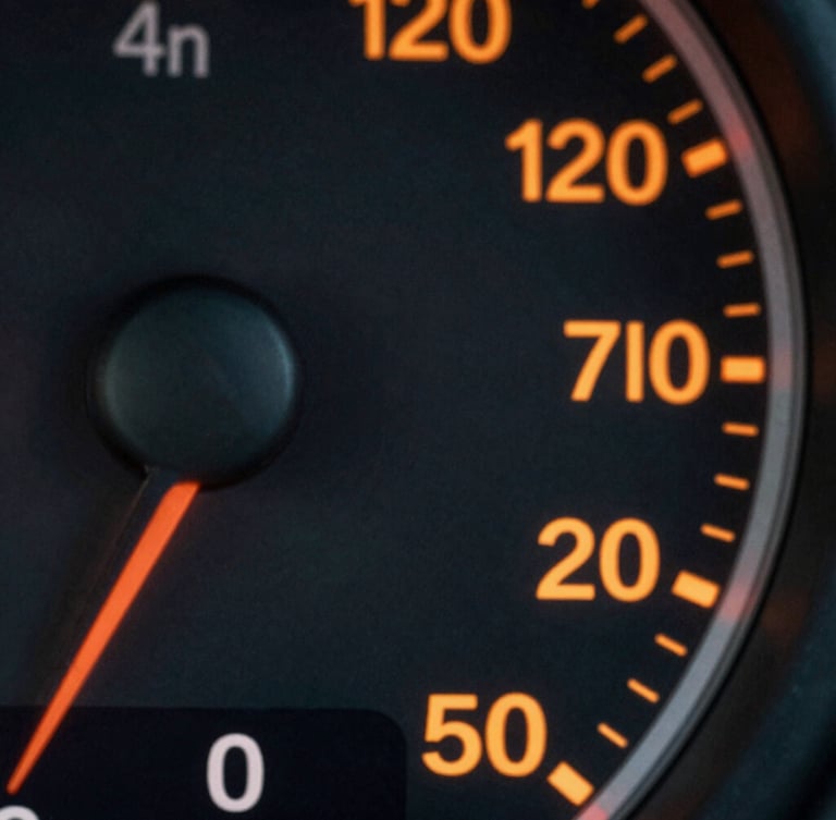 Macro close-up of high-contrast dashboard metrics on a dark screen, sharp safety-orange data lines and clean monospaced typography, shallow depth of field.