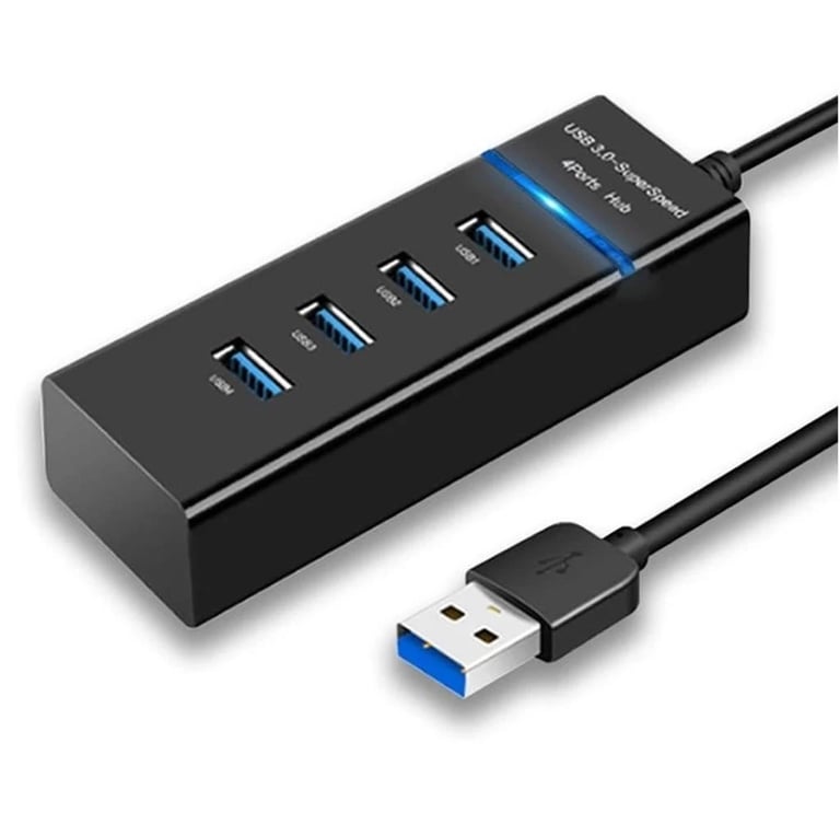 Hub Usb 4 Portas Expansor Rápido 5 Gbps Alta Velocidade