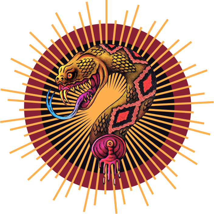 Snake Head, Design Created By PassengerX, Crotalus Tattoo LLC Logo, 