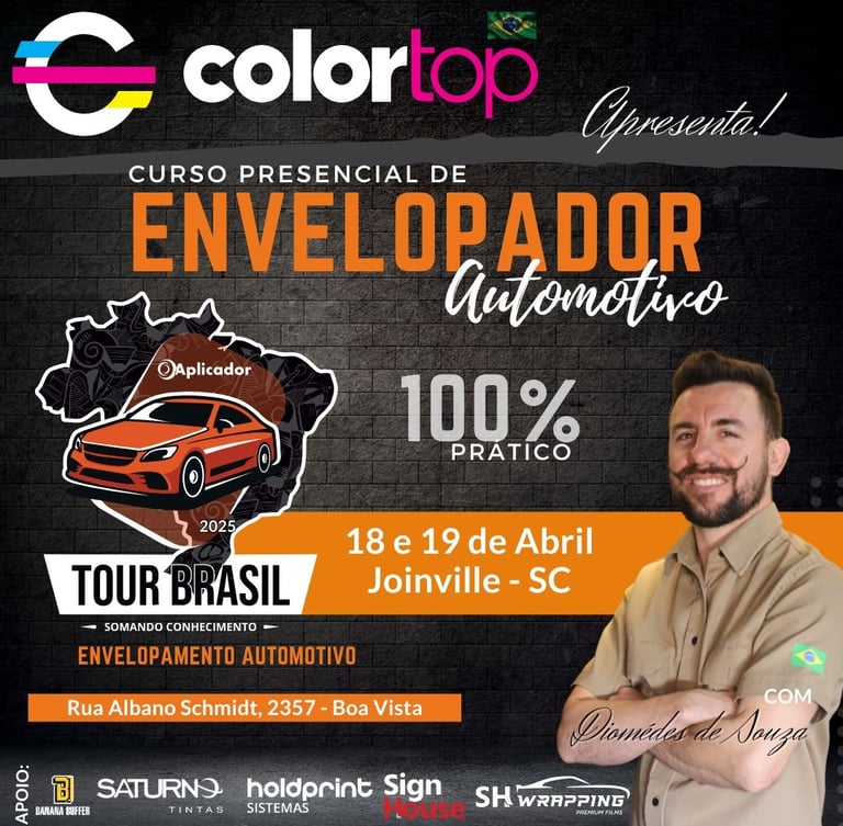 a man standing in front of a black and white poster