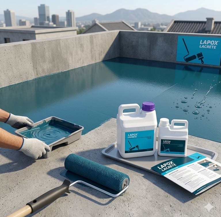 Lapox lacrete epoxy resin and hardener