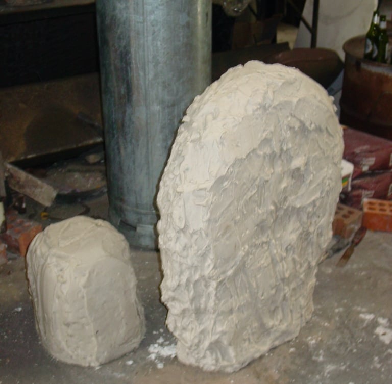 2 more moulds ready for the kiln