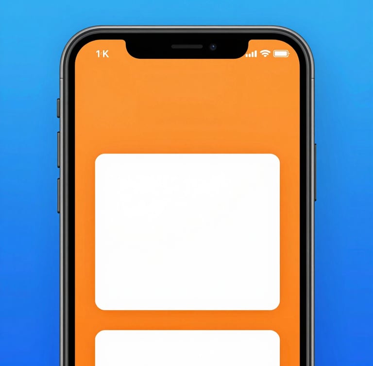 Straight-on macro shot of a mobile checkout screen showing a frictionless transaction, vibrant electric blue accents, bright studio lighting, 8k