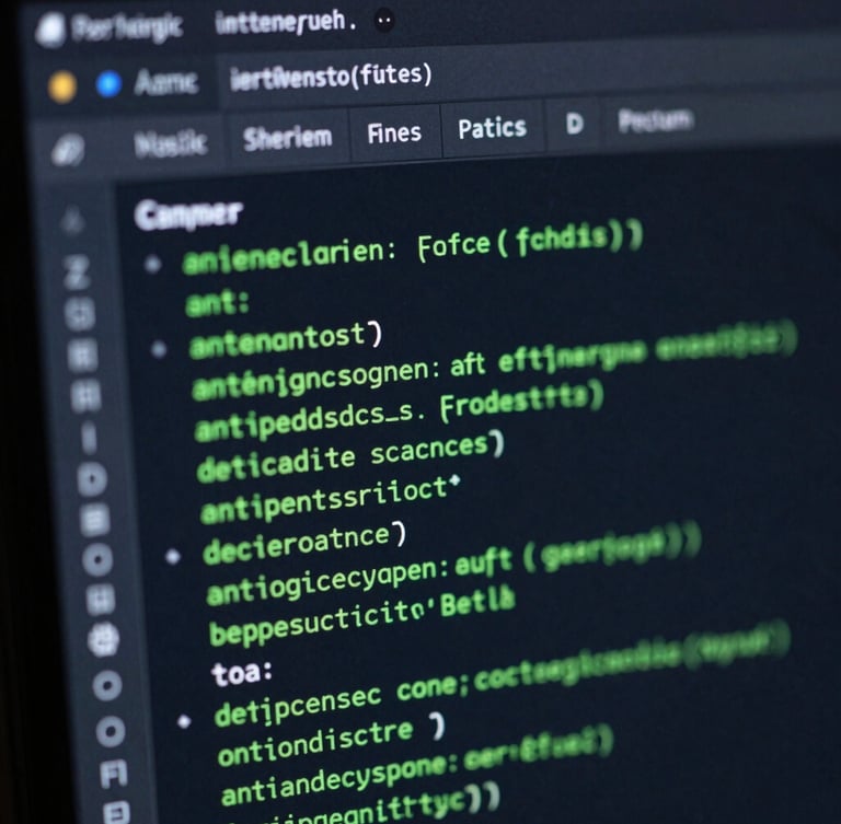 Sharp technical software UI photography of a compiled terminal application running local diagnostics, cool dark-mode ambient lighting, deep slate and green terminal accents, macro depth of field