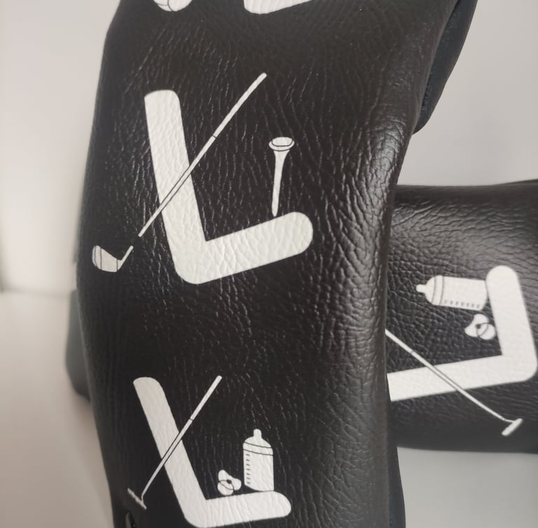 couvre-bois de golf personnalisé avec un dessin d'un proche