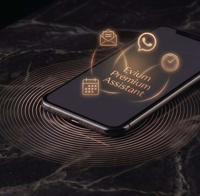 Asistente virtual de IA gestionando correos electrónicos y agenda de citas de forma automatizada