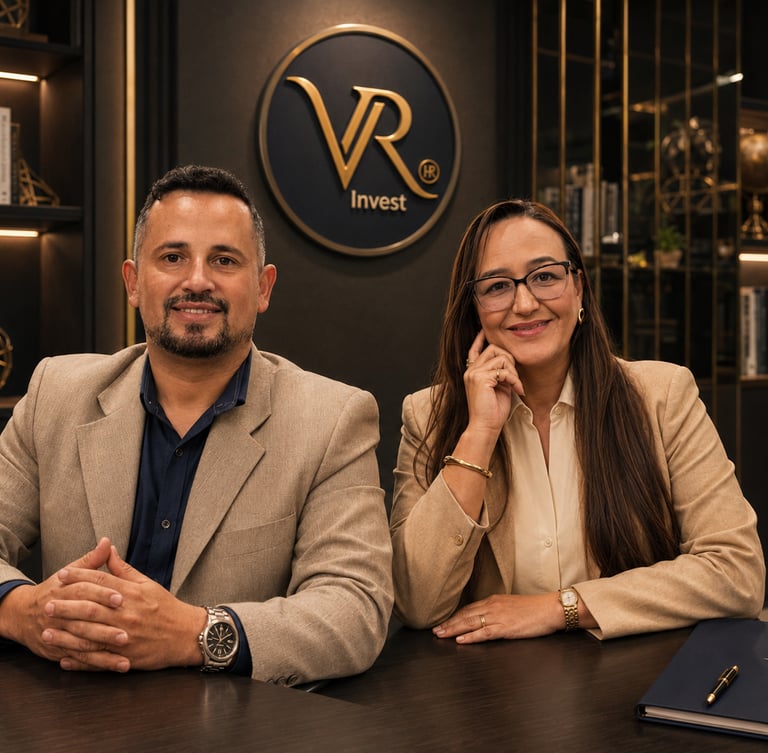 Casal de fundadores da Vila Rica Invest