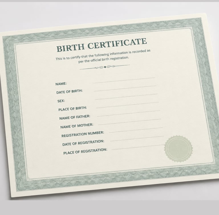 Nigerian birth certificate application support