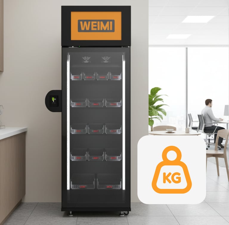 Tirdzniecības automāts sveramo preču pārdošanai