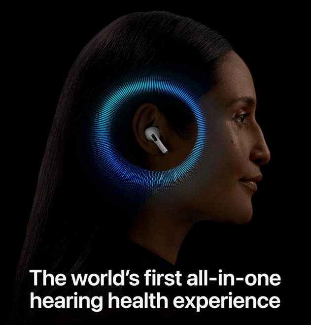 a woman with airpods pro earphones