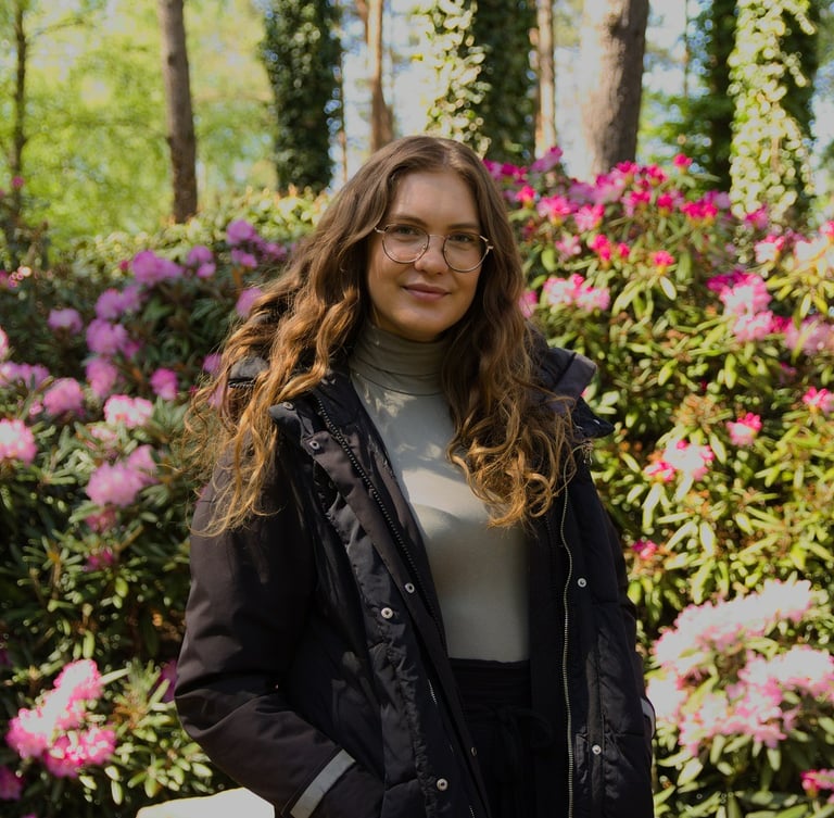 foto della designer del paesaggio