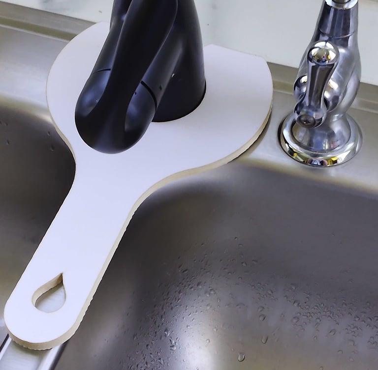 Drip Catcher is a push on and pull off solution to drip and splashes,