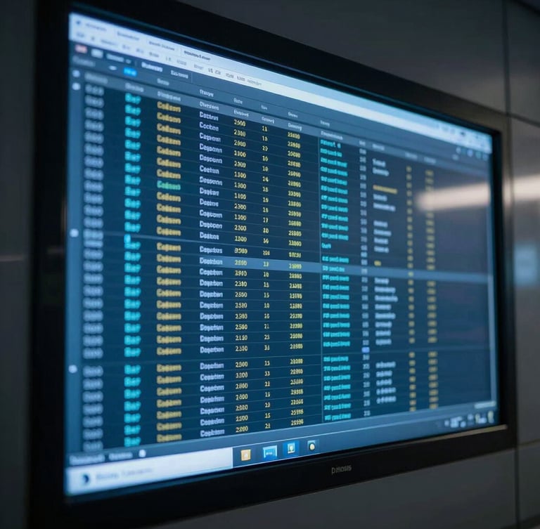Wide panoramic macro shot of a dark terminal window with active deployment logs, cool blue ambient backlighting, sharp contrast.