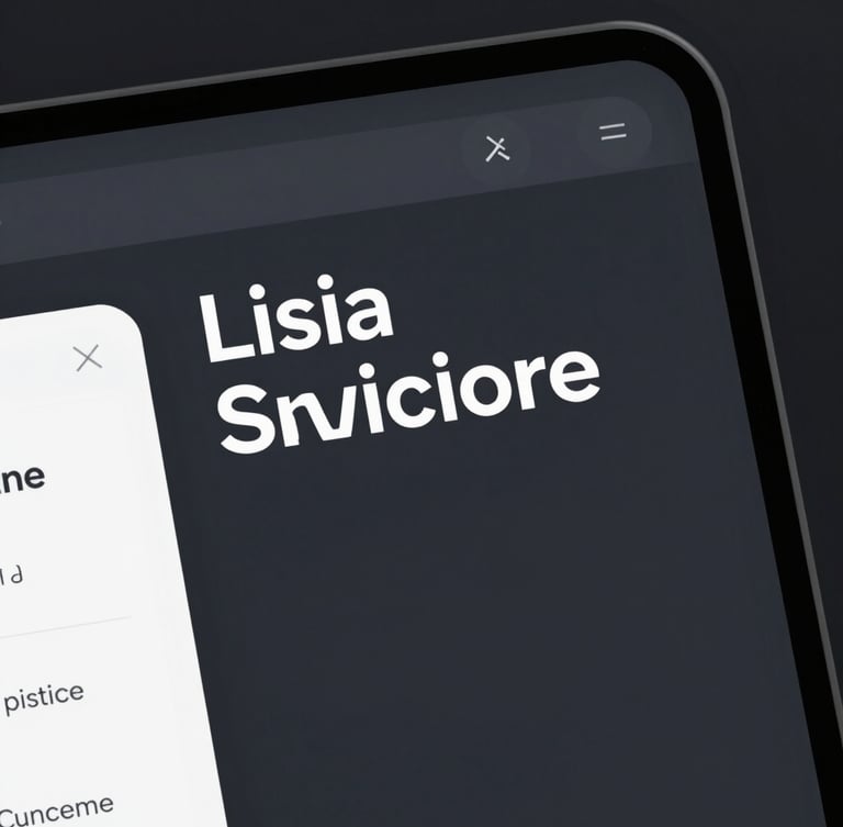 High-contrast UI/UX mockup of a modern web application interface, clean Swiss typography, deep charcoal background, sharp highlights