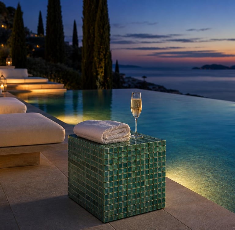 cubo gresite artesanal ps-59 Reviglass exterior Costa Blanca