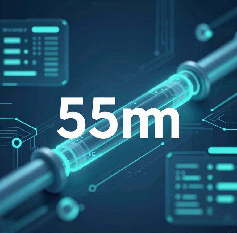 Sleek fintech photography, cool blue and teal lighting, abstract data visualizations of financial pipelines, sharp focus, 35mm
