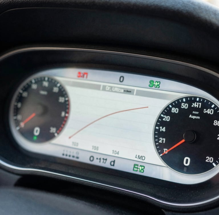 High-contrast close-up of a clean digital dashboard showing positive conversion trends and phone call tracking metrics