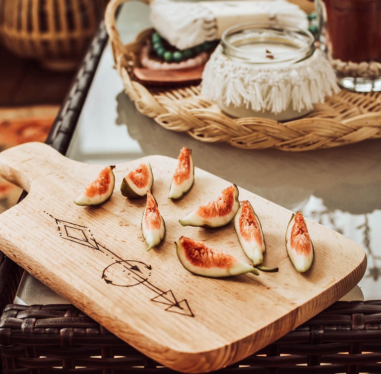 wooden food plate