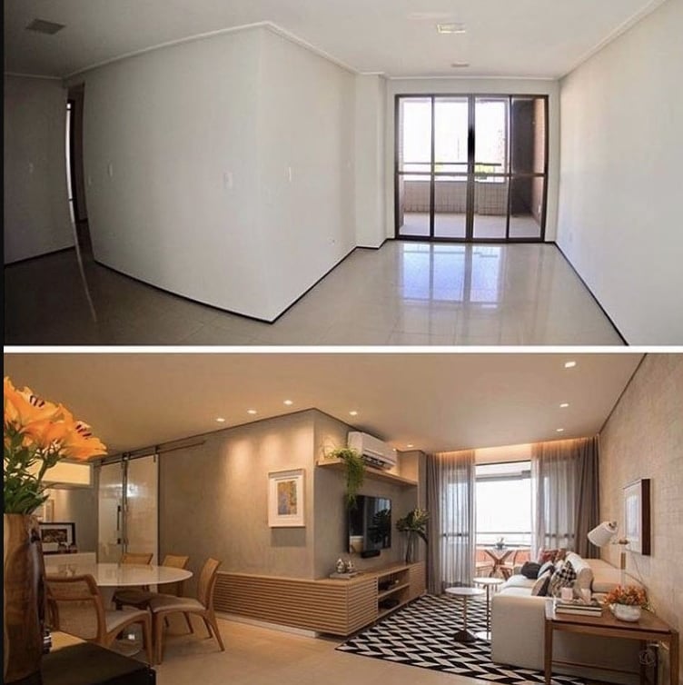 travaux avant et après le Home Staging