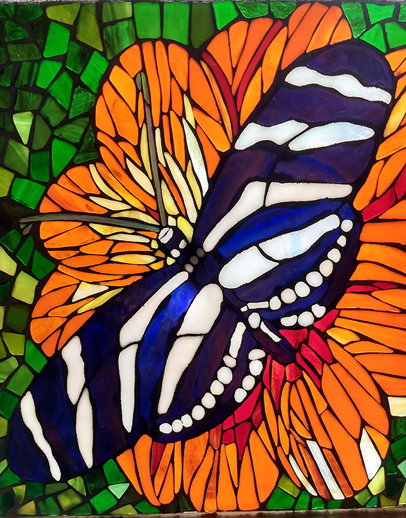 mariposa in stained glass 
