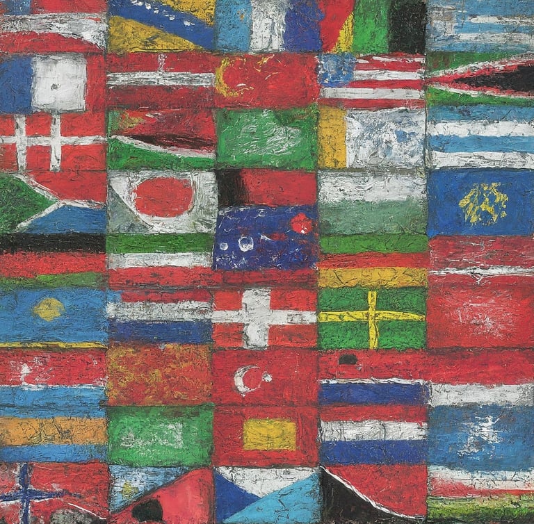 An image of flags