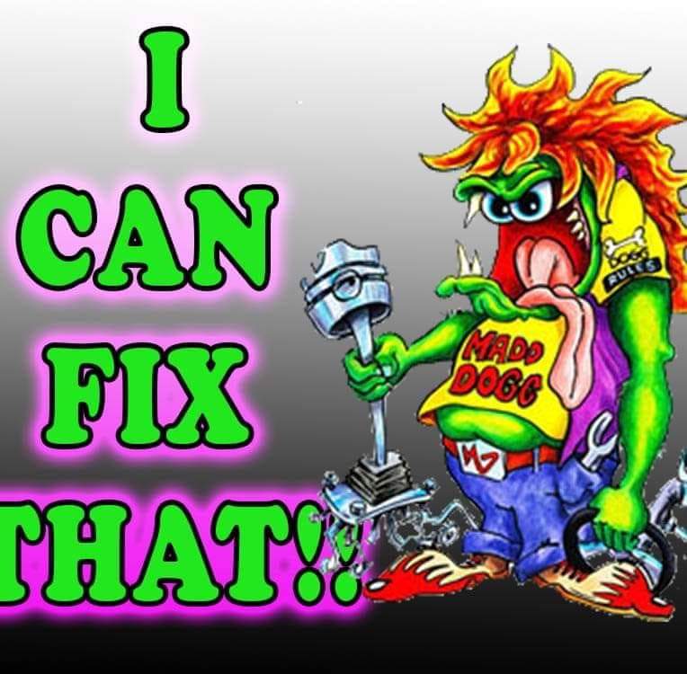 Fast T's 'Madd Dogg' Mechanic Cartoon