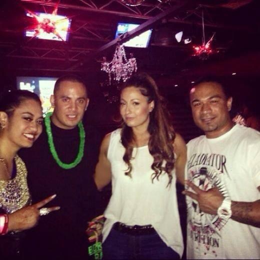 DJ Peter Gunz, Janet Cocker, Polynesian tattoo artist Carl Cocker Brisbane, Gold Coast, Australia