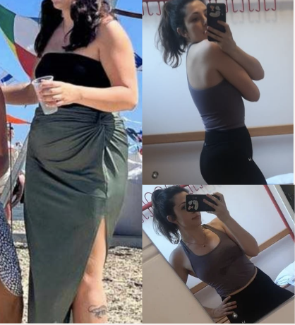 Body transformation of an online coaching client