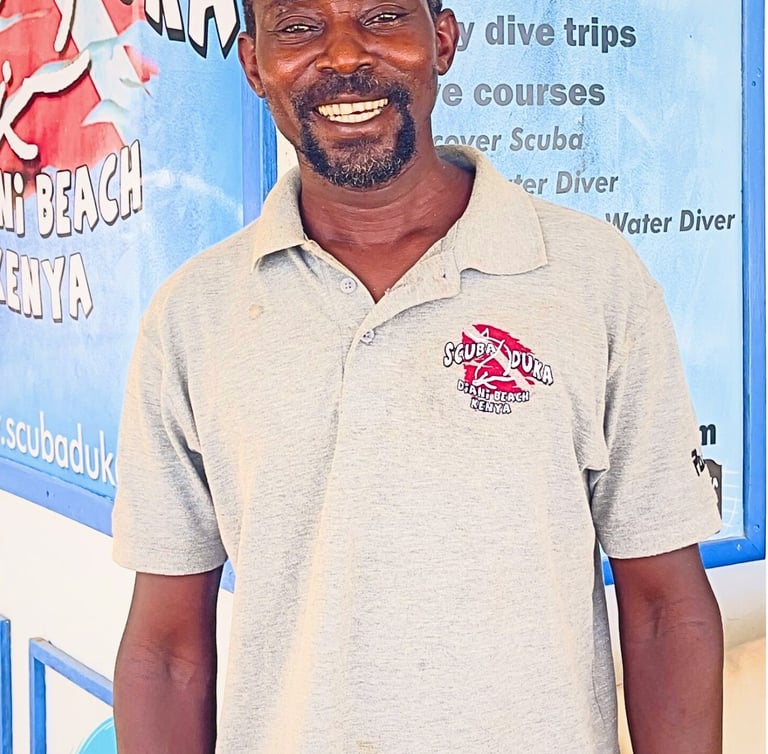 Scuba duka staff Michael rescue diver and guide