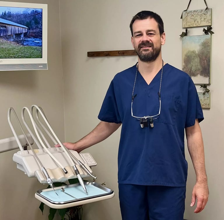 smiling dentist welcoming new patients