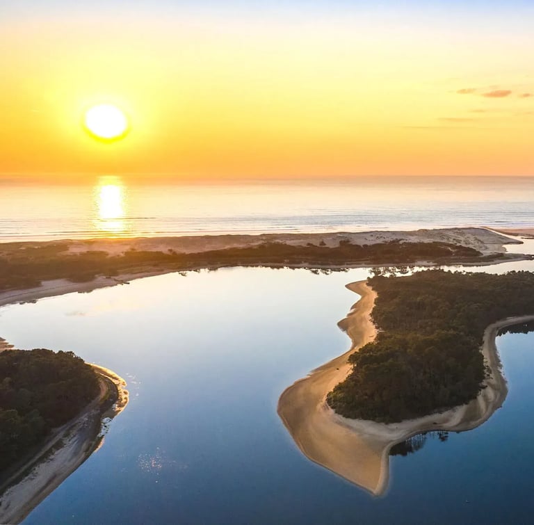 Photo d'une vue panoramique sur Vieux-Boucau dans Les landes