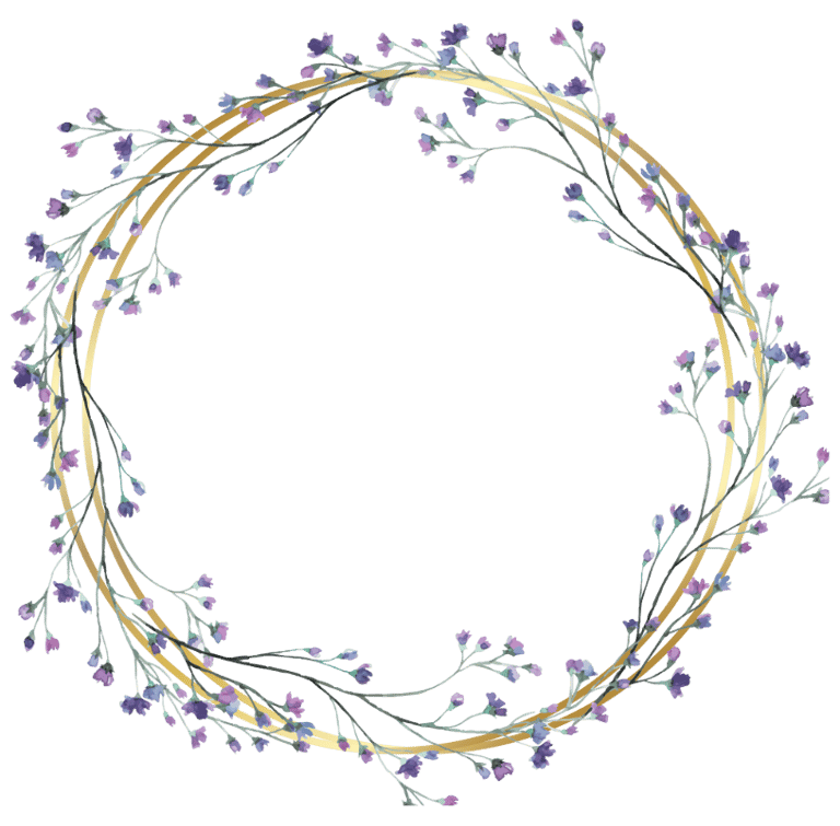 cadre décoratif fleuri