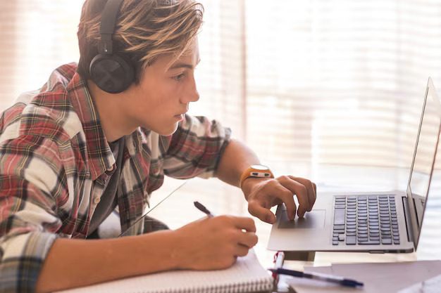 A level tutor online with student