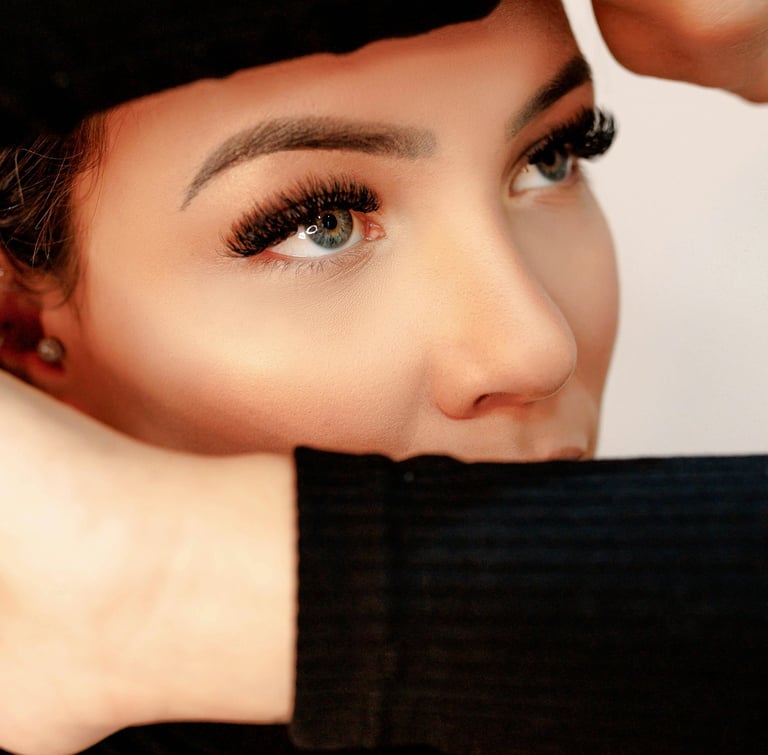 Pestañas de volumen ruso