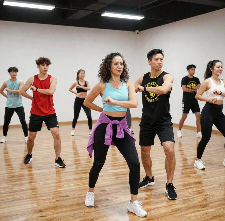 woman doing workout \