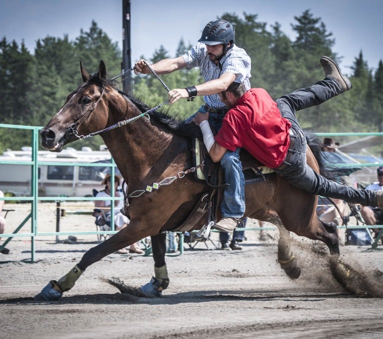 Participants du Festival Gymkhana en pleine action, défiant les obstacles et démontrant leurs compétences