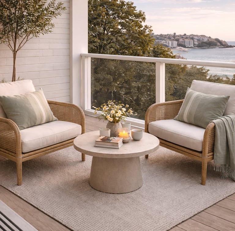 Home balcony representing downsizing and transition support in Sydney