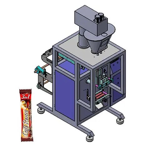 2 lanes powder stick pack machine