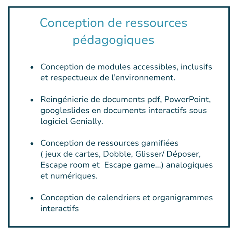 Conception de ressources pédagogiques