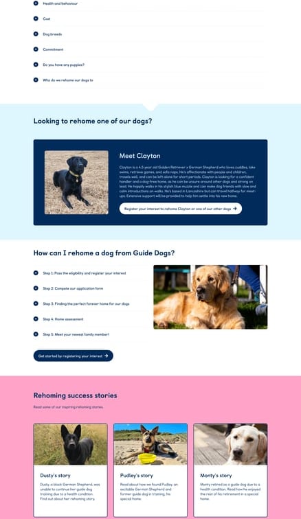 Rehoming journey